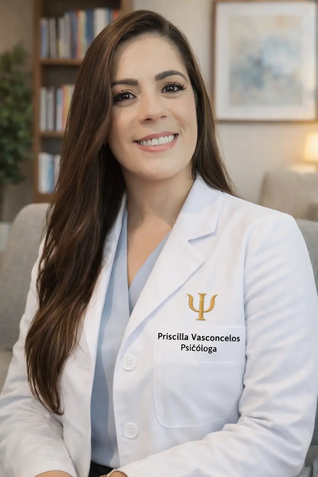 Psicóloga Priscilla Vasconcelos CRP 15/4993, especialista em TCC e Terapia do Esquema